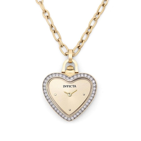 Invicta Mini Angel Women's Necklace Watch - 27.5mm, Gold (49938) - Picture 5 of 6